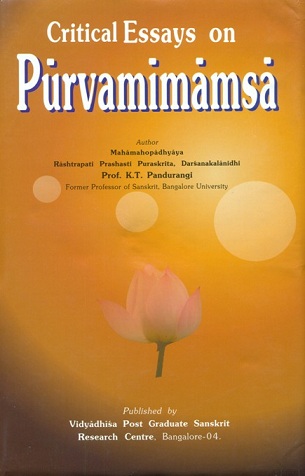 Critical essays on Purvamimamsa