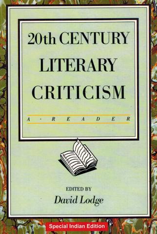 20th century literary criticism: a reader, ed. by David Lodge