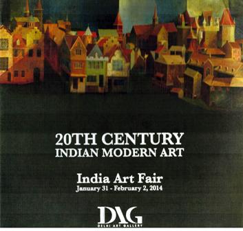 20th century Indian modern art: Indian Art Fair, January 31 - February 2, 2014